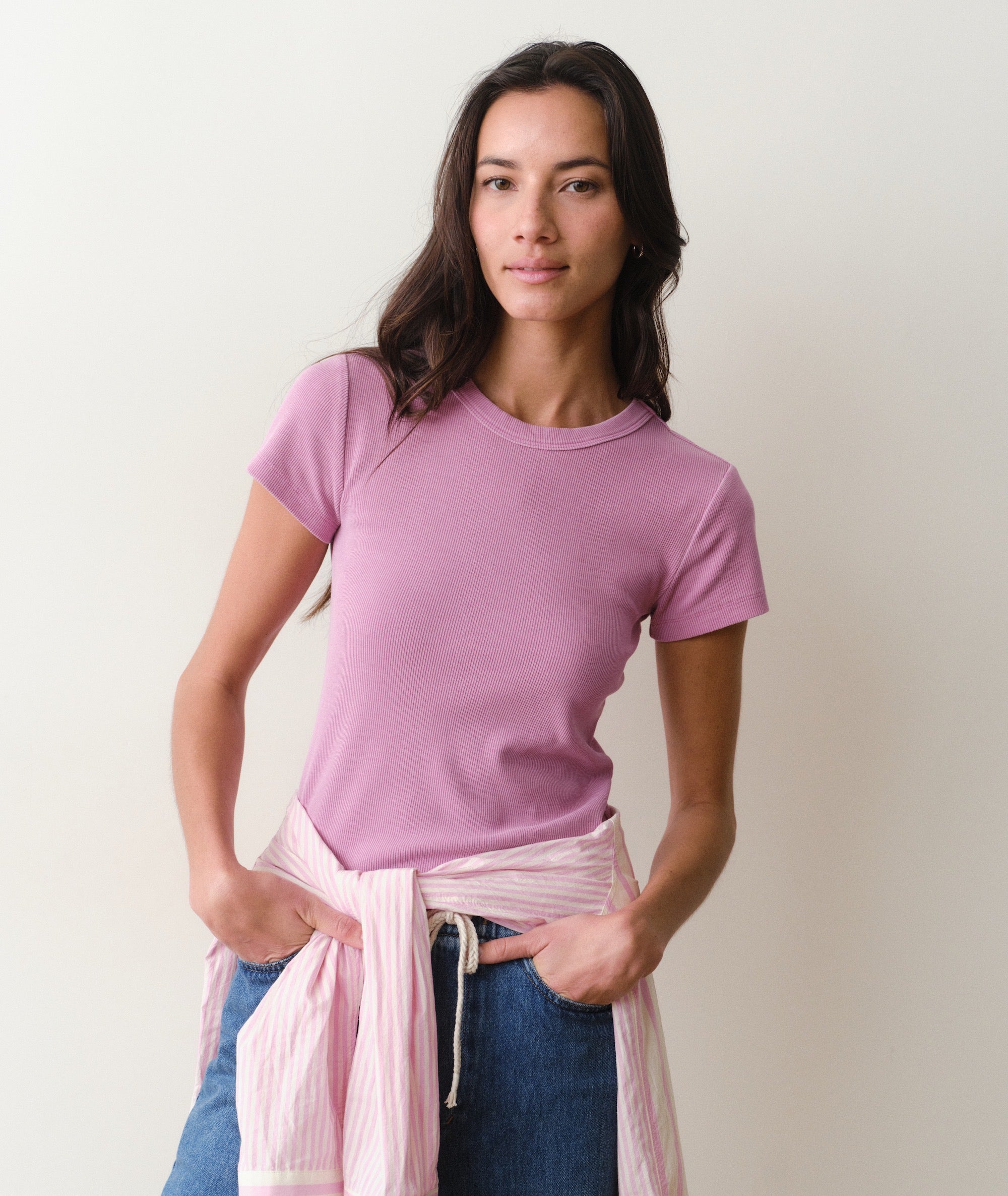 Lexi Rib Sun-In Crew Tee