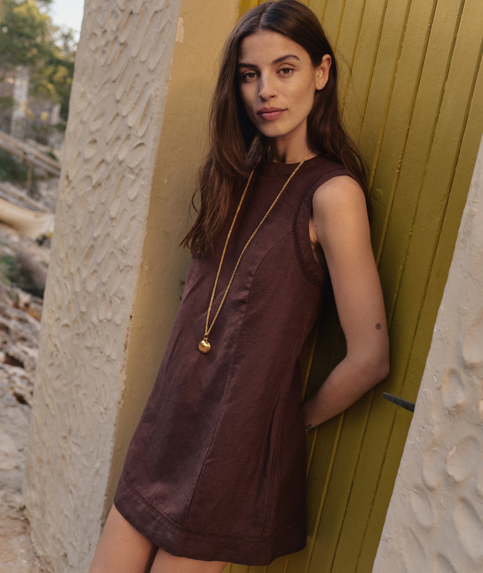 Cora Linen Mini Dress - Image 2