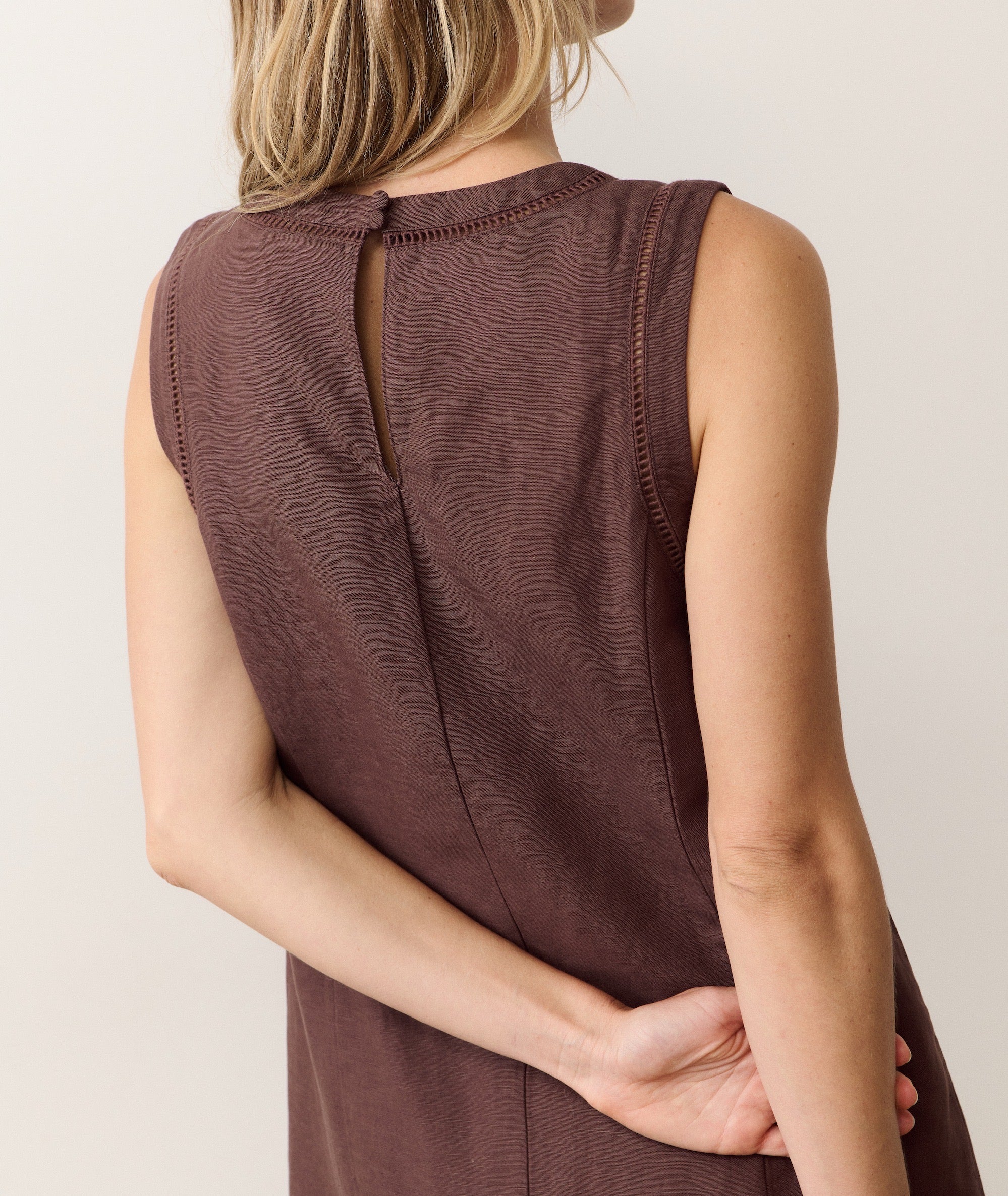 Cora Linen Mini Dress - Image 6