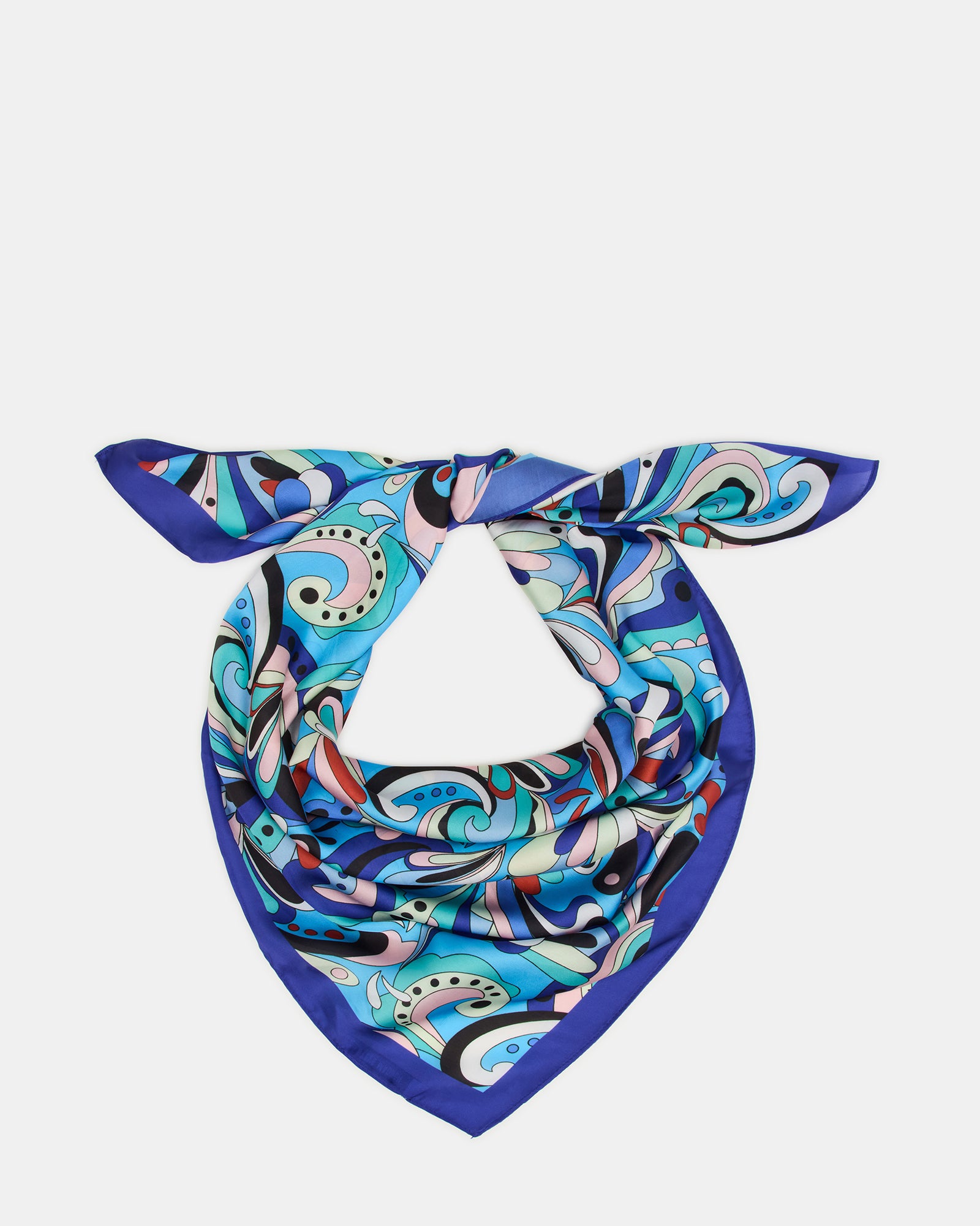 BLUE PRINTED SCARF