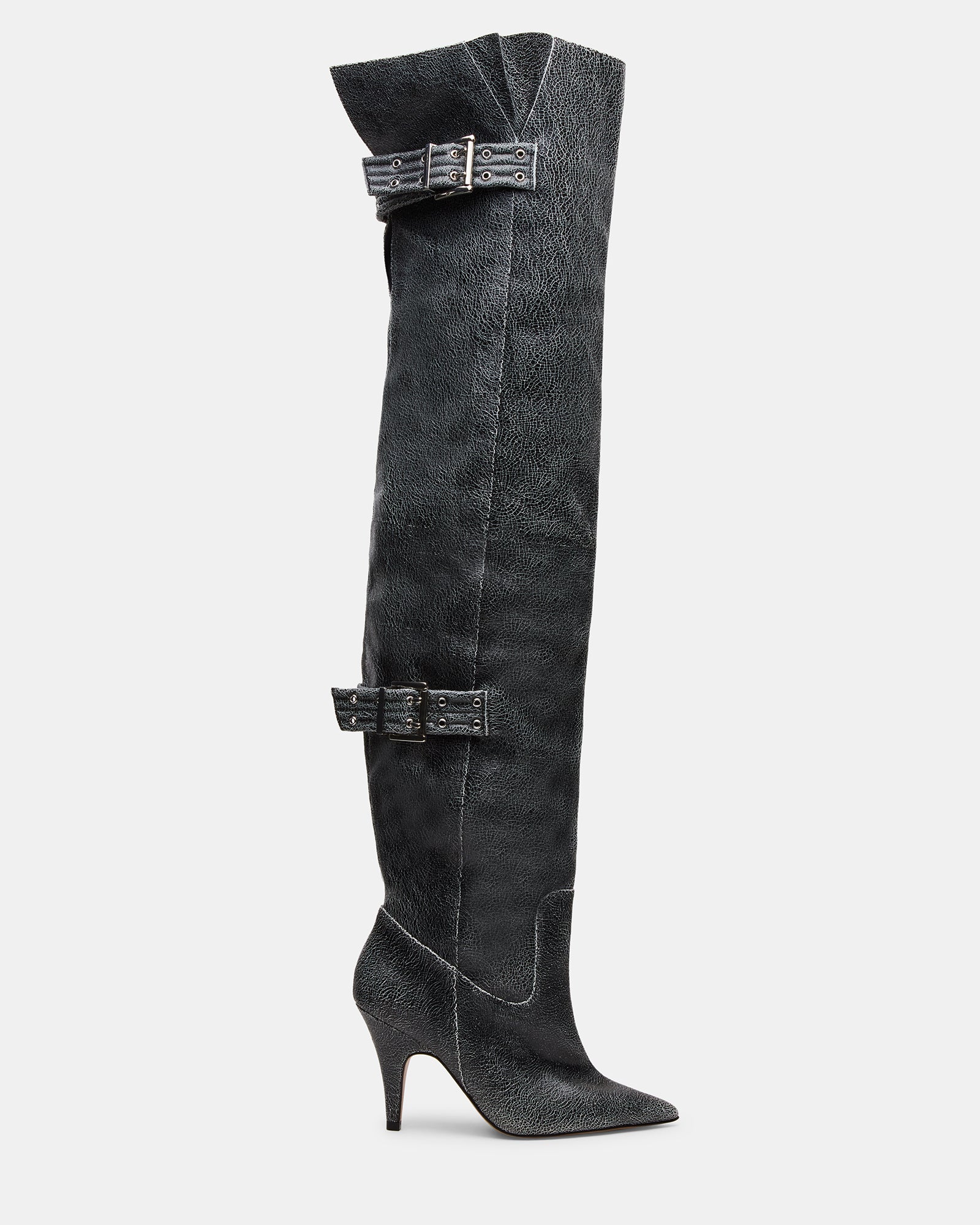 BADDIE BLACK DISTRESSED