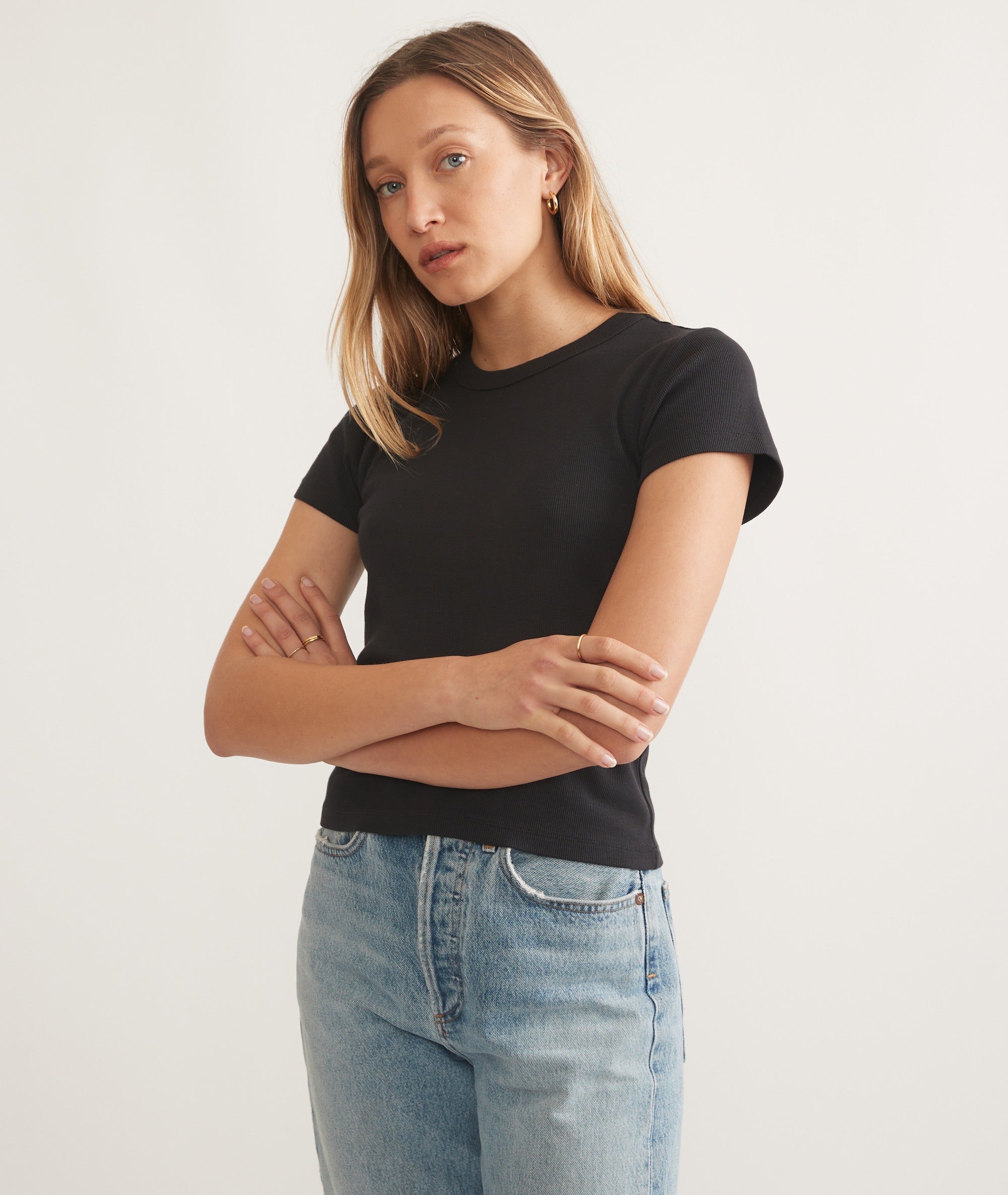 Lexi Rib Sun-In Crew Tee - Image 2